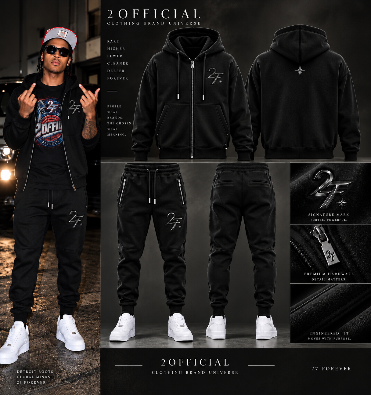 2F Signature Jogger Set campaign view
